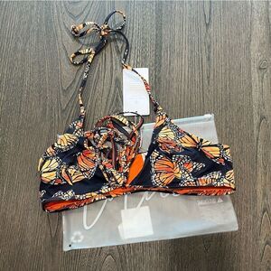 NWT Toluca Amina Bikini Top Waist Wrap Triangle Monarch Size M/L